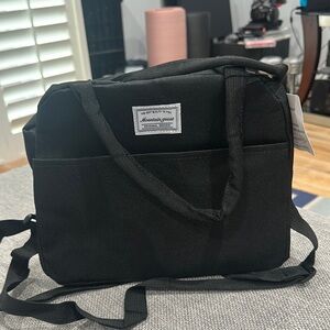 Black insulated lunch Bag